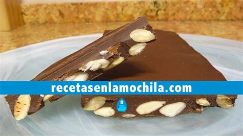 Turr N De Chocolate Con Almendras Con Thermomix Recetas En La Mochila