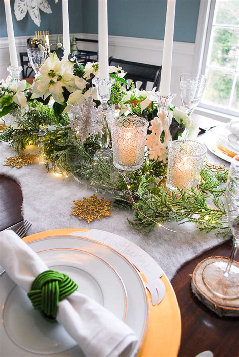 Frosted Forest Winter Tablescape Tutorial Pender And Peony A