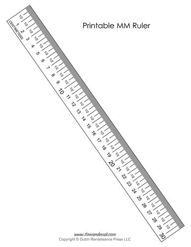 Maybe you would like to learn more about one of these? Printable MM Ruler - Tim's Printables