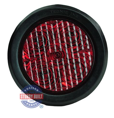 Light kits (non magnetic) include 2 stop/tail/turn lights, 2 side marker lights, wiring harness and mounting hardware. LED Round Trailer Light Kit Red 4 inch Sealed and Submersibl
