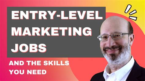 Entry Level Marketing Jobs And The Skills You Need Youtube