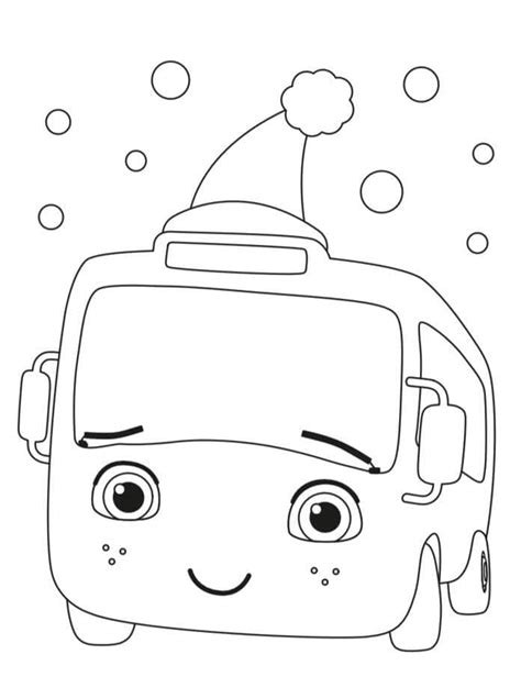 Little Baby Bum Christmas Bus Coloring Page Download Print Or Color