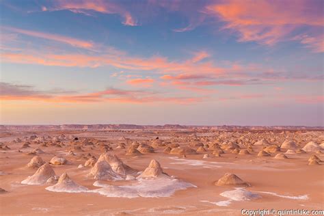 Sunset Abovet El Khiyam The Tents Sahara Beida White Desert Egypt