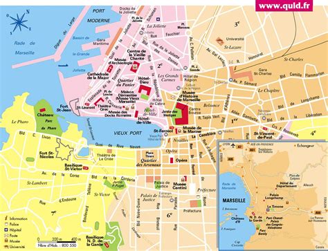 Da li vas zanimaju avio karte do aerodroma nimes airport? Stadtplan von Marseille | Detaillierte gedruckte Karten ...