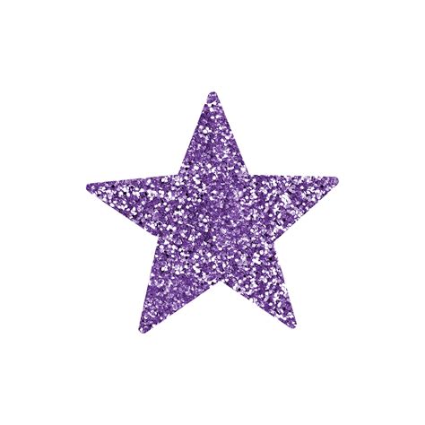 Purple Glitter Star 14968376 Png