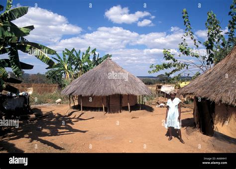 Rural Living Accommodation Remote African Village Life Style