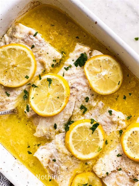 Garlic Butter Lemon Baked Cod Recipe Savory Nothings