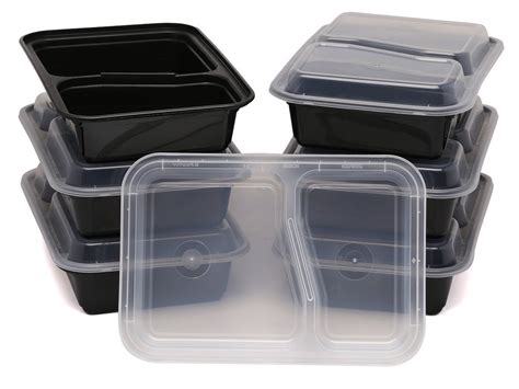 Estilo 2 Compartment Microwave Safe Bento Food Container With Lid 6