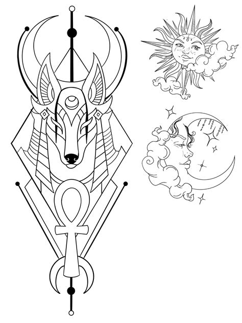 Tattoo Outline Drawing Tattoo Style Drawings Tattoo Sketches Osiris Tattoo Anubis Tattoo