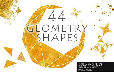 Gold Geometry Shapes Vol 2
