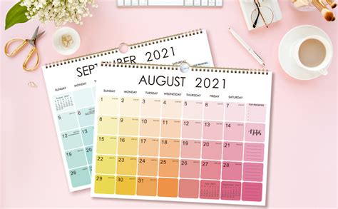 2021 2022 Calendar 18 Monthly Wall Calendar With Thick