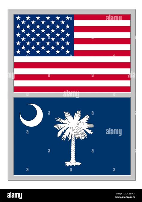 South Carolina Flag Stock Photo Alamy