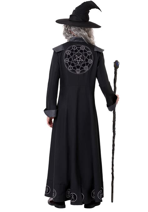 Mens Plus Size Warlock Costume Wizard Robes