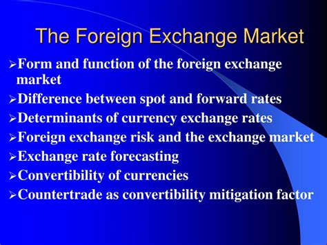 Ppt The Foreign Exchange Market Powerpoint Presentation Free