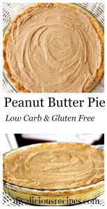 This peanut butter pie is completely no bake and made with a chocolate oreo crust, peanut butter cream cheese filling, and topped with more chocolate! Peanut Butter Pie - Low carb & gluten free - Divalicious Recipes