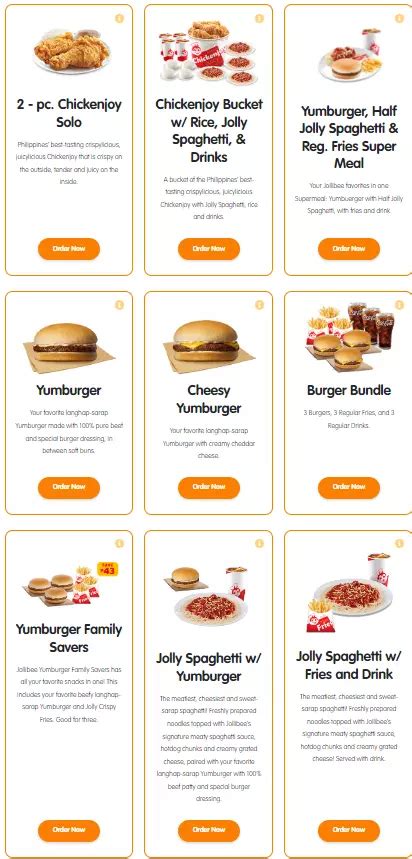 Jollibee Philippines Menu Prices Updated Apr 2024