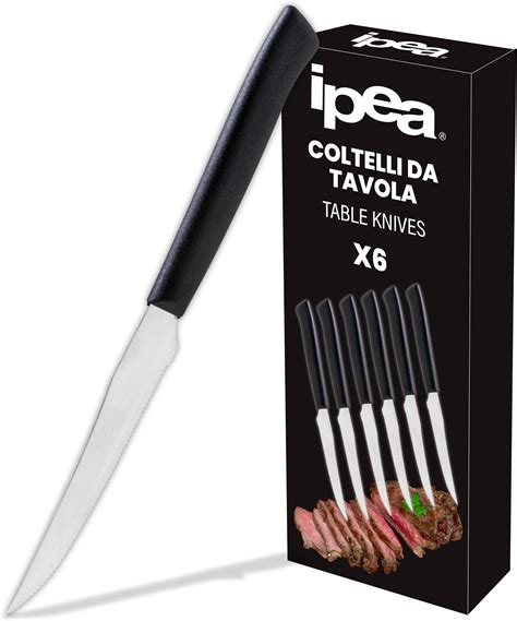 Ipea Couteaux De Table Steak Lot De Couteau Tranchant Avec Lame