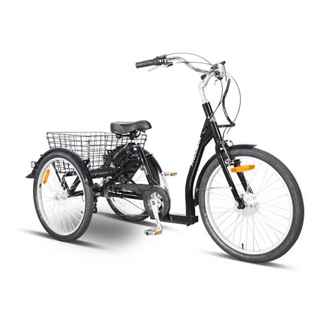 Popular 24 Inch Adult Electric Tricycle With Walk Mode Pg Grey
