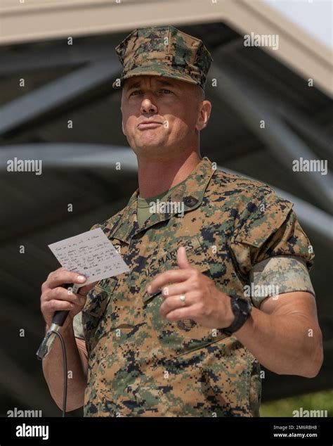 Us Marine Corps Sgt Maj Clifford P Fincham Left The Incoming