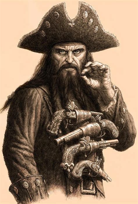 Carroll Bryant Blackbeard Edward Teach The Pirates