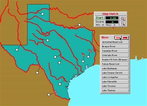 Map Of Texas With Rivers Map