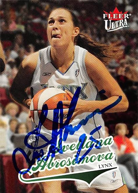 Svetlana Abrosimova Autographed Basketball Card Minnesota Lynx 2004