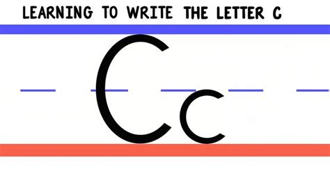 Write The Letter C Abc Writing For Kids Alphabet Handwriting By