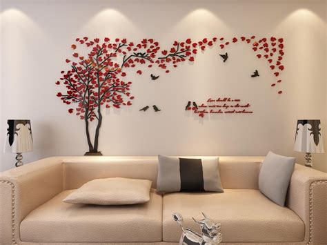 Galleon 3d Couple Tree Wall Murals For Living Room