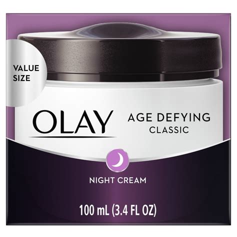 Olay Age Defying Classic Night Cream Face Moisturizer 34 Oz