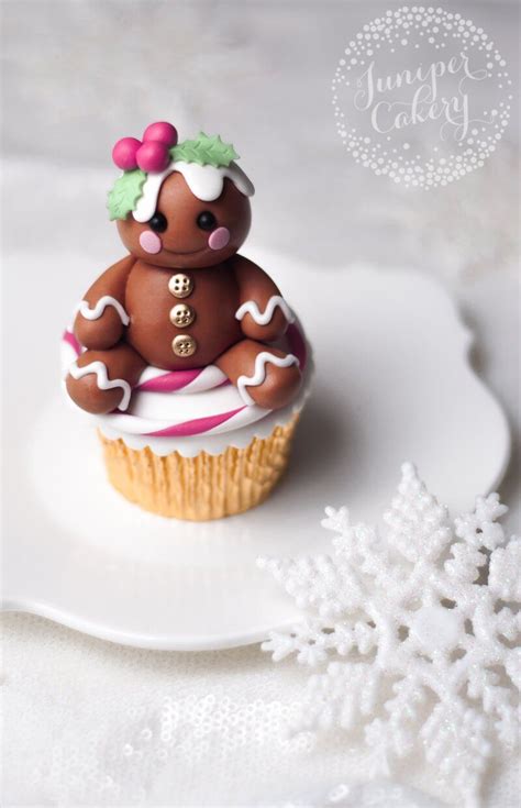 See more ideas about fondant, fondant figures, cupcake cakes. Cute Fondant Gingerbread Character Tutorial - Juniper Cakery | Xmas cake, Christmas cake topper ...