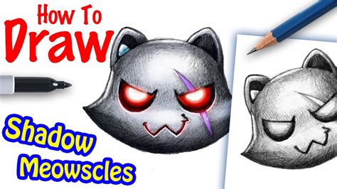 How To Draw Shadow Meowscles Head