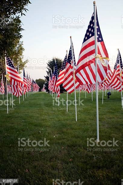 World Trade Center Flag Memorial Stock Photo Download Image Now