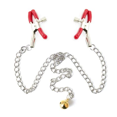 Women Bdsm Metal Nipple Clamps Chain Bell Nipple Clamp Clips Sex Game Bondage Restraints