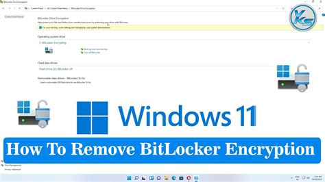 How To Remove BitLocker Encryption In Windows 11 YouTube