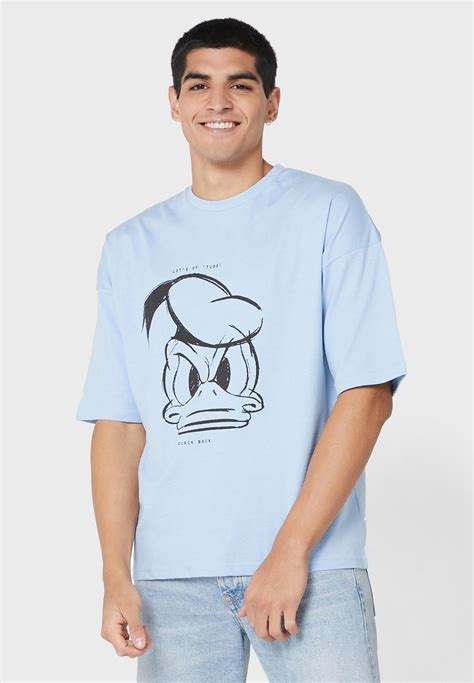Buy Disney Blue Donald Duck Oversized T Shirt For Men In Dubai Abu Dhabi