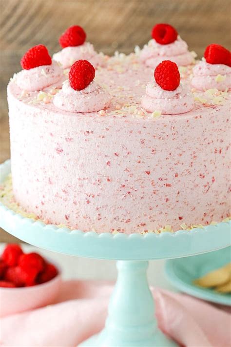 This cake is beyond scrumptious! White Chocolate Raspberry Mousse Cake | Vanilla Mousse Cake