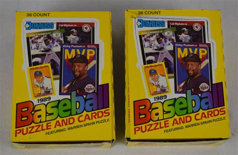 Some of my favorite designs from the past come from '89. Lot Detail - Lot of 2 Vintage 1989 Donruss Wax Pack Boxes