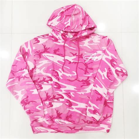 Authentic Jake Paul Team 10 Official Pink Camo Hoodie L Womens