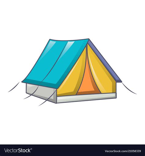 Cartoon Tent Icon And Circus Tent Icon Cartoon Illustration