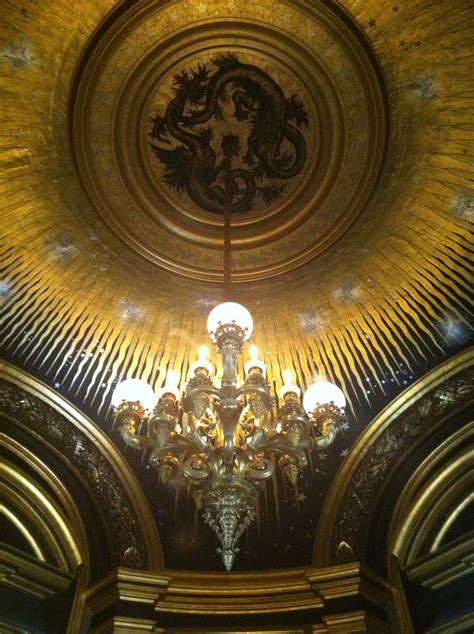 The Ceiling Of One Of The Many Rooms In The Palais Garnier Opera House