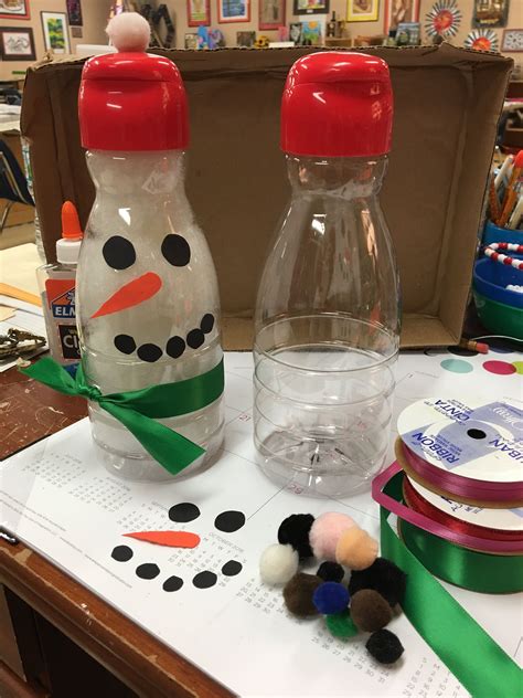 Snowman Recycled Creamer Bottle This Is Great For The Young Artist