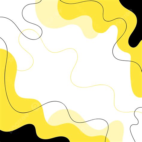 Abstract Black And Yellow Fluid Blank Background Vector Abstract