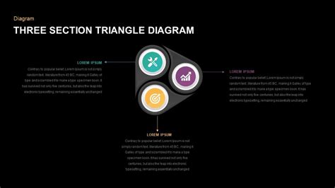 3 Section Triangle Diagram Template For Powerpoint Slidebazaar