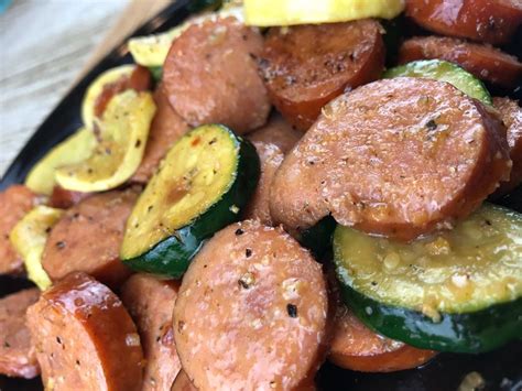 Remove from pan and put aside. Keto Snackz on Instagram: "Smoked Sausage with Zucchini ...
