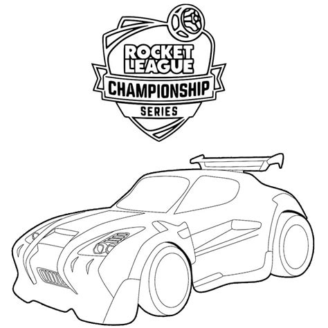 Rocket League Coloring Pages 2019 Open Sketch Coloring Page