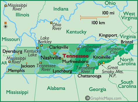 Tennessee Map Toursmaps Com