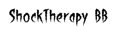 Shocktherapy Bb Font