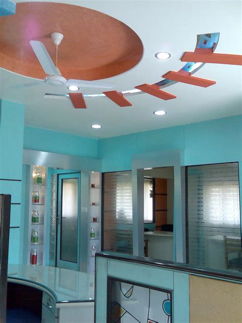 Ceiling Design For Office Reception Place Gharexpert
