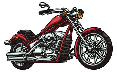 Vector Motorcycle On White Background 539350 Vector Art At Vecteezy