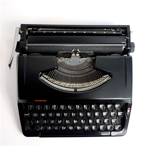 Black Brother Deluxe Typewriter For Sale My Cup Of Retro Typewriters